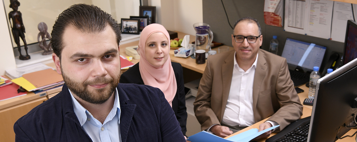 Dr. Houssein Ayoub, Hiam Chemaitelly and Dr. Laith Abu-Raddad.