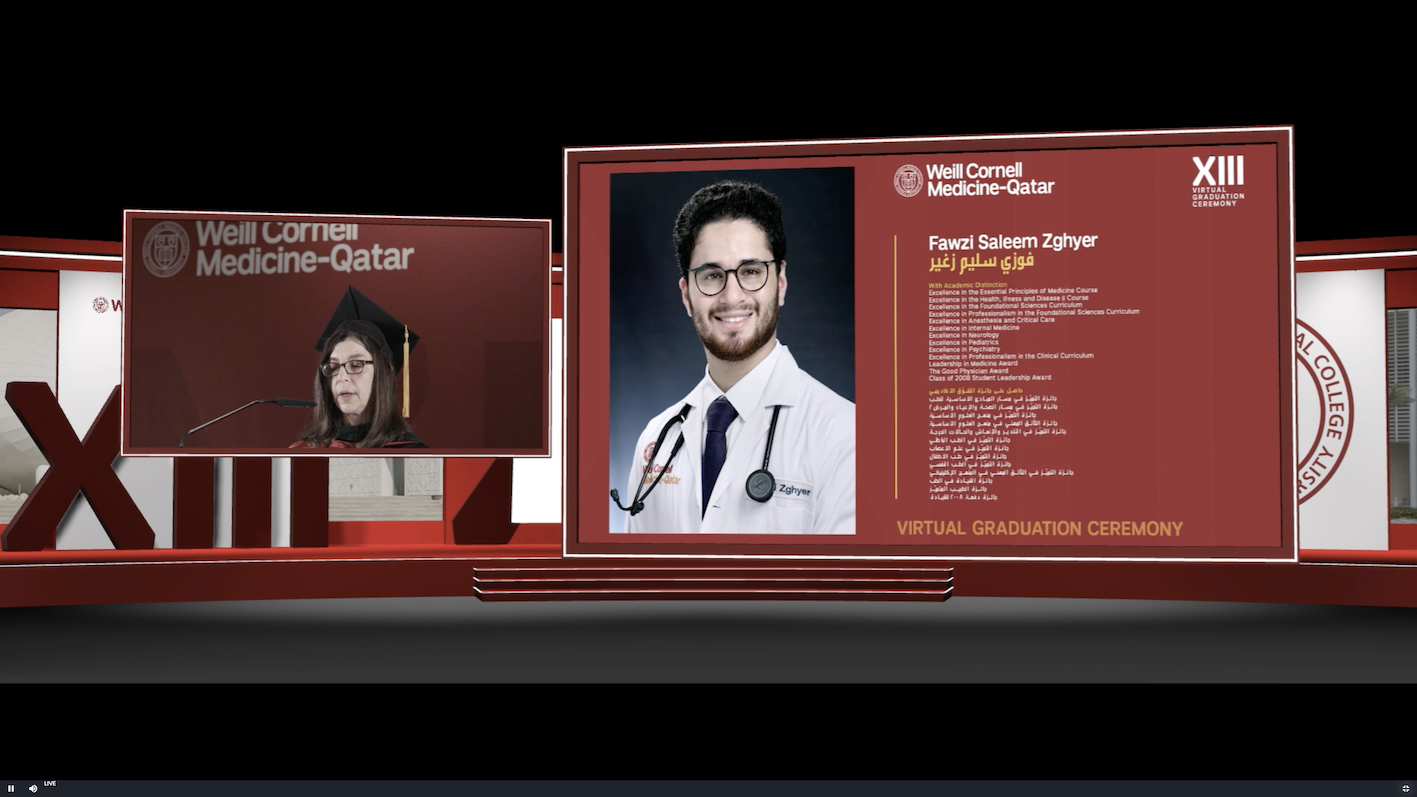 Weill Cornell Medicine – Qatar honors its newest doctors in online graduation
