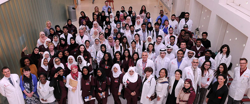 Healthcare students from WCM-Q, Qatar University College of Pharmacy University of Calgary in Qatar and the College of the North Atlantic – Qatar took part in the joint learning exercise at WCM-Q.