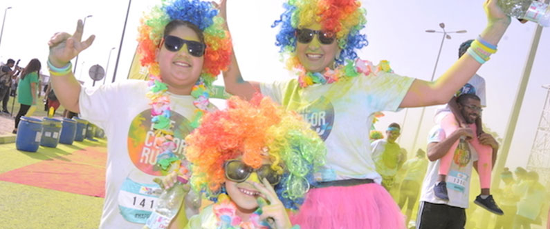 Largest crowd ever for The Color Run, hosted by WCM-Q’s Sahtak Awalan: Your Health First campaign