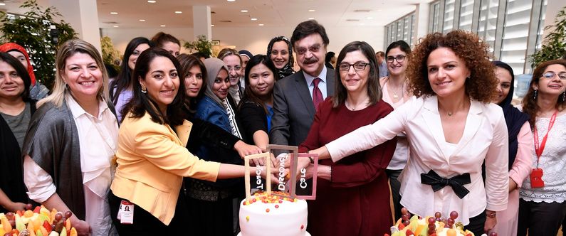 Dr. Javaid Sheikh, Dean of WCM-Q, joined members of the Continuing Professional Development team and other staff to celebrate the accreditation success.