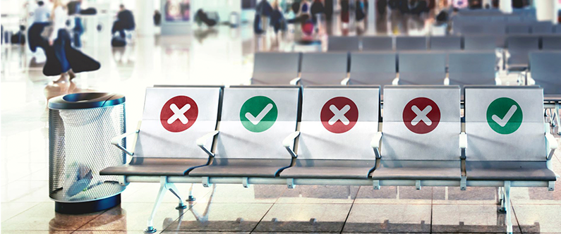 Take measures to minimize your risk of infection when traveling during COVID-19