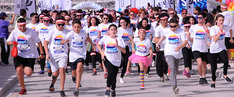 More than 9,000 Color Runners completed this edition of The Color Run presented by Sahtak Awalan: Your Health First.
