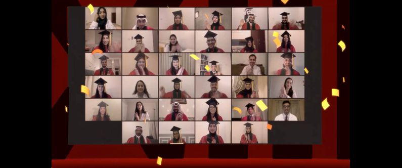 The graduates all received their degrees virtually in front of an online audience of family, friends, WCM-Q faculty and staff.
