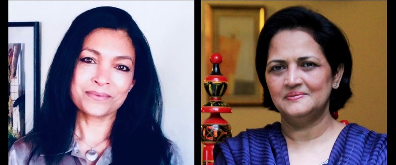 Dr. Sheela Nambiar, president of the Indian Society of Lifestyle Medicine, left, and, Dr. Shagufta Feroz, president of the Pakistan Association of Lifestyle Medicine, spoke at WCM-Q’s Population Health and Wellbeing webinar series. 