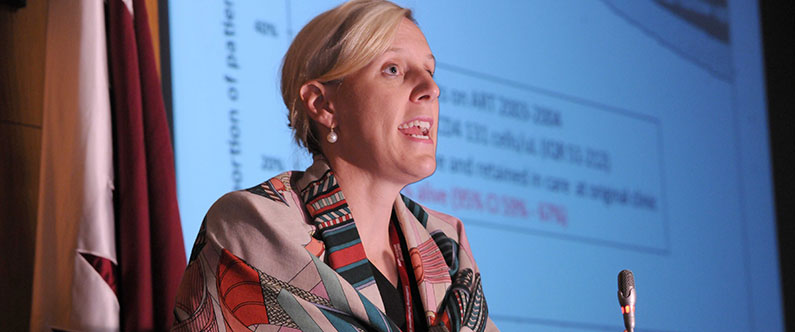 Dr. Molly McNairy of Weill Cornell Medicine in New York said that great progress had been made in the global battle against HIV and AIDS but that there is still much work to be done.