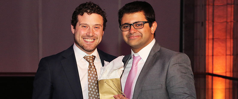 Dr. Ayman Jurdi (right), with Richard Dr. Leiter, the chief medical resident at NewYork-Presbyterian.