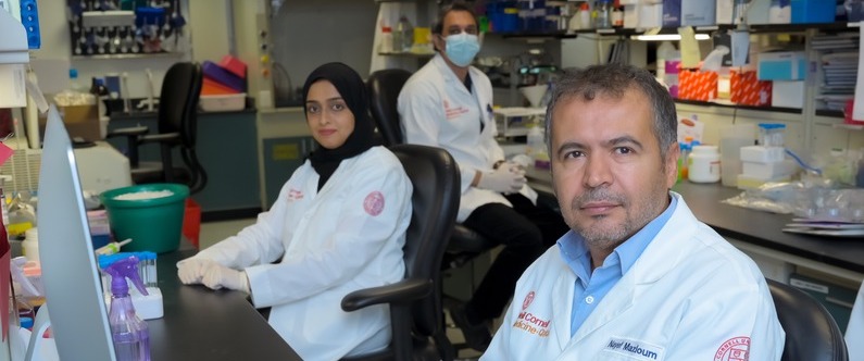 Dr. Nayef Mazloum, Dr. Aisha Madani, and Dr. Yasser Majeed. 