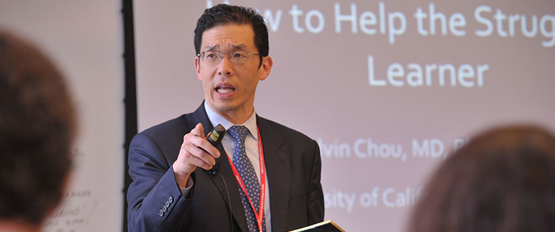 The symposium was co-directed by Dr. Stephen Scott, associate dean for student affairs at WCM-Q, and Dr. Calvin Chou (pictured), professor of clinical medicine at the University of California, San Francisco.