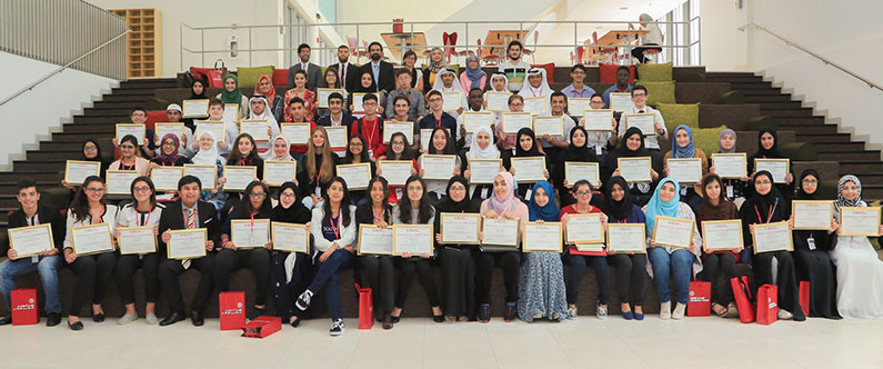 The students came from afar as the UAE, Oman, Kuwait, Germany and the UK.