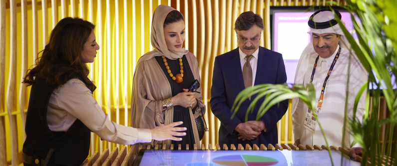 WCM-Q's LifeHub Pavilion honored by visit from HH Sheikha Moza