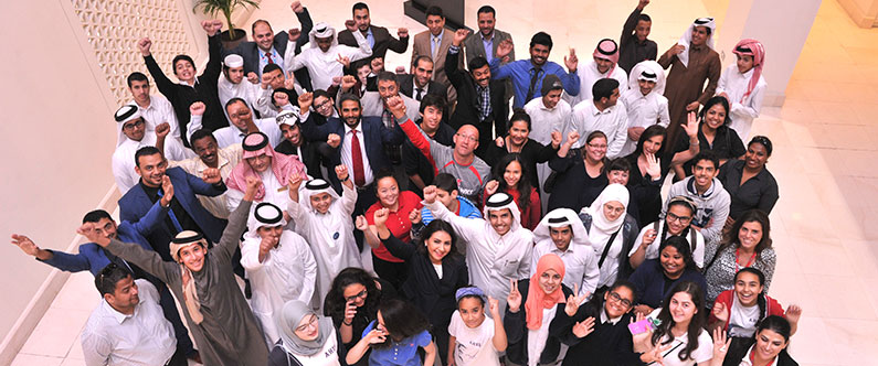 The students came from all corners of Qatar.