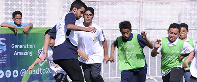 Students learn new footballing skills with Your Health First