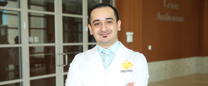 WCM-Q alumnus Dr. Mustafa Kinaan, now with the University of Central Florida/HCA Healthcare GME.