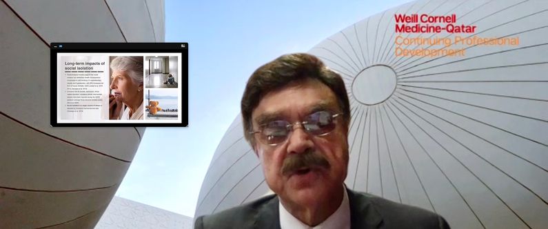 WCM-Q Dean gives webinar on impact of physical distancing on mental health