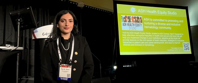 WCM-Q medical student Haya Al Ansari presented her research at the annual meeting of the American Society of Hematology in New Orleans.