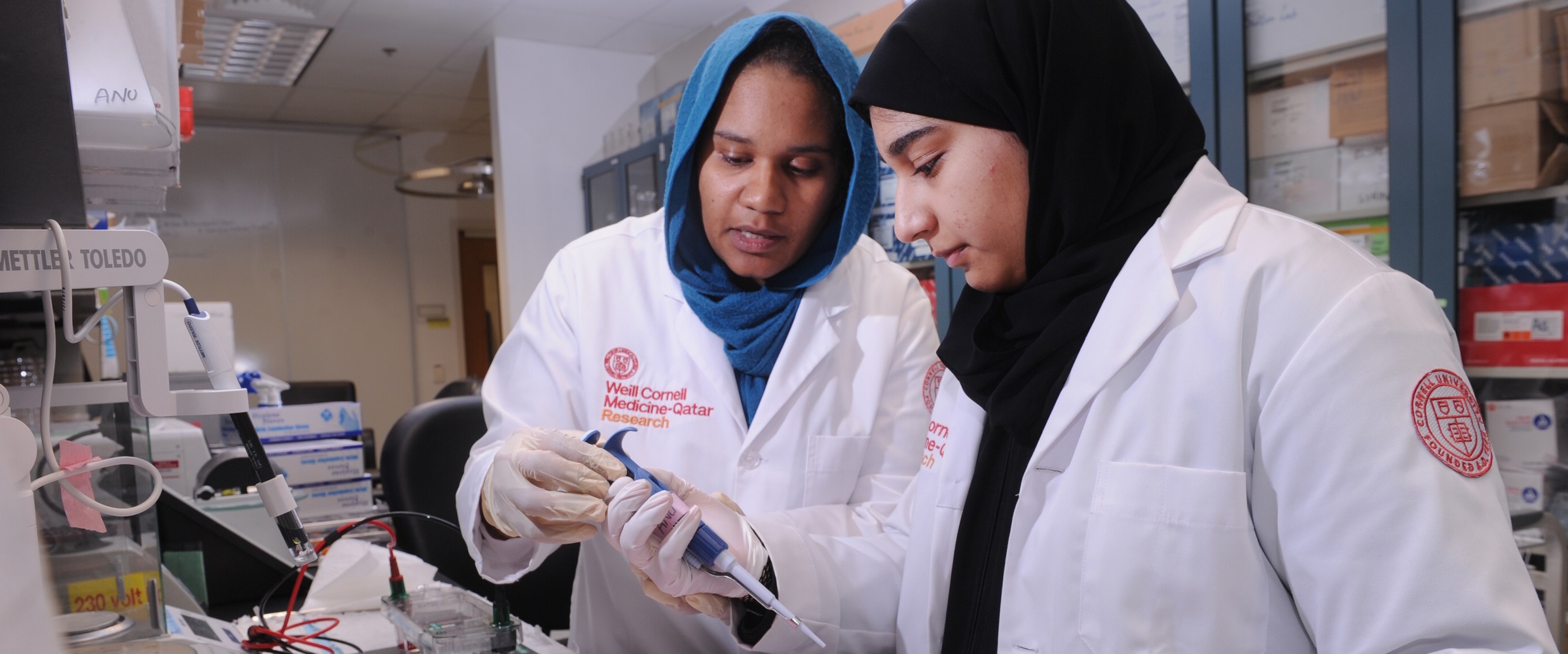 Mooza Al-Hail, 16, has spent the summer gaining hands-on research experience thanks to the WCM-Q Research Internship for National High School Students program.