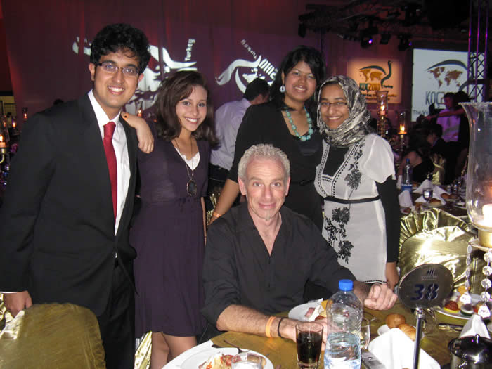 WCMC-Q Debate Society members and coach Rodney Sharkey, PhD