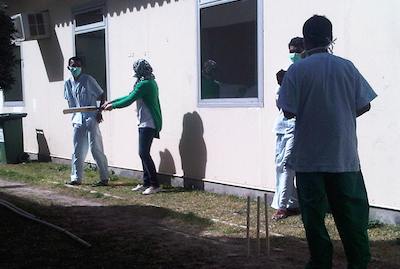 Student and Patients at Clinic