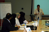 Brainstorming ideas with Dr. Carol Storey-Johnson