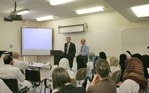 Dr. Loughlin delivered a lecture on bronchiolitis at HMC.