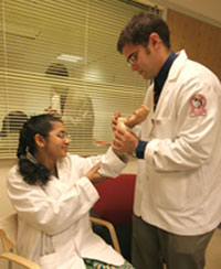 ....practice in the basics of treating the injured....