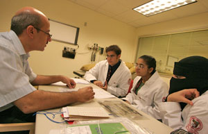 Held in the Clinical Skills Center, the course gave students an overview of the work of the emergency services....