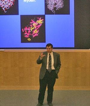 Dr. Thorne: identifying protein structures by X-ray crystallography may lead to new treatments for diseases such as cancer.