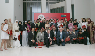 A closing chapter: Students in the Class of 2010 celebrated the end of their pre-medical studies with faculty and staff.