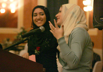 Soha Abdel-Aleem and Tala Rifai present their classmates with marks of recognition for everything from best smile to smartest dress-sense.