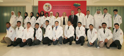 The Class of 2010, with Dean Alonso and Associate Dean for Admissions and Student Affairs, Dr. Maya Hammoud. 