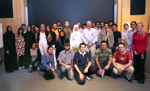 Meeting the Class of 2012: Dr. Maas encouraged class members to build closer relations with their colleagues in Ithaca