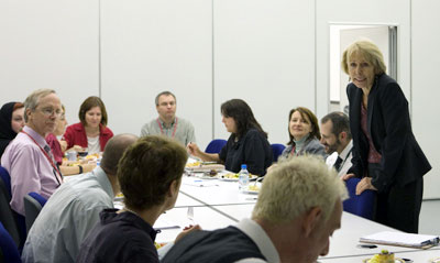 Writing round table: faculty from across Education City and beyond met at WCMC-Q to discuss 'writing in the disciplines', April 20.