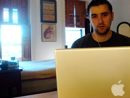 Staying in touch with family and friends from my room in Brooklyn