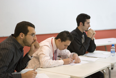 Medical students Adam Khader, Anas Ahmed and Anas Abou-Ismail gave the winning team a good run for their money, and carried off two awards for individual speakers.